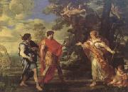 Pietro da Cortona Venus as a Huntress Appears to Aeneas (mk05) oil painting picture wholesale